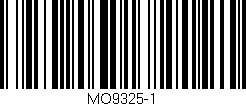 Código de barras (EAN, GTIN, SKU, ISBN): 'MO9325-1'