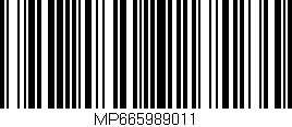 Código de barras (EAN, GTIN, SKU, ISBN): 'MP665989011'
