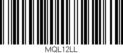 Código de barras (EAN, GTIN, SKU, ISBN): 'MQL12LL'