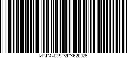 Código de barras (EAN, GTIN, SKU, ISBN): 'MRP4403SP2PX628925'