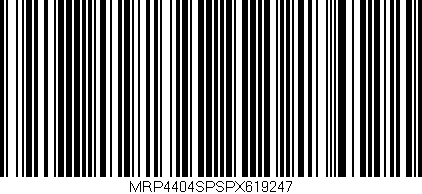 Código de barras (EAN, GTIN, SKU, ISBN): 'MRP4404SPSPX619247'