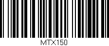 Código de barras (EAN, GTIN, SKU, ISBN): 'MTX150'