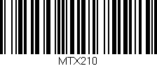 Código de barras (EAN, GTIN, SKU, ISBN): 'MTX210'