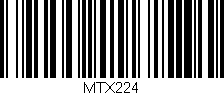 Código de barras (EAN, GTIN, SKU, ISBN): 'MTX224'
