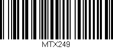Código de barras (EAN, GTIN, SKU, ISBN): 'MTX249'