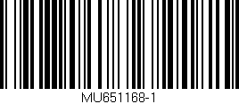 Código de barras (EAN, GTIN, SKU, ISBN): 'MU651168-1'