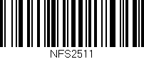 Código de barras (EAN, GTIN, SKU, ISBN): 'NFS2511'