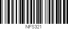 Código de barras (EAN, GTIN, SKU, ISBN): 'NFS321'