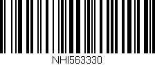 Código de barras (EAN, GTIN, SKU, ISBN): 'NHI563330'