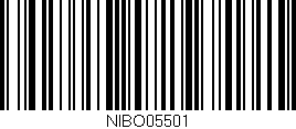 Código de barras (EAN, GTIN, SKU, ISBN): 'NIBO05501'