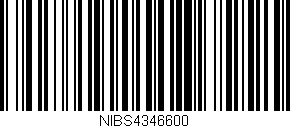 Código de barras (EAN, GTIN, SKU, ISBN): 'NIBS4346600'