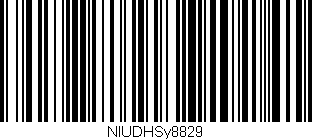 Código de barras (EAN, GTIN, SKU, ISBN): 'NIUDHSy8829'