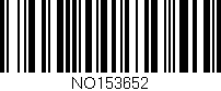 Código de barras (EAN, GTIN, SKU, ISBN): 'NO153652'