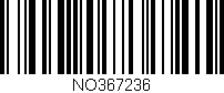 Código de barras (EAN, GTIN, SKU, ISBN): 'NO367236'