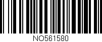 Código de barras (EAN, GTIN, SKU, ISBN): 'NO561580'