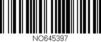 Código de barras (EAN, GTIN, SKU, ISBN): 'NO645397'