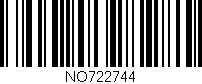 Código de barras (EAN, GTIN, SKU, ISBN): 'NO722744'