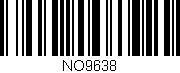 Código de barras (EAN, GTIN, SKU, ISBN): 'NO9638'