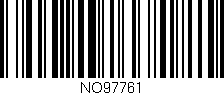 Código de barras (EAN, GTIN, SKU, ISBN): 'NO97761'