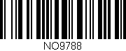 Código de barras (EAN, GTIN, SKU, ISBN): 'NO9788'