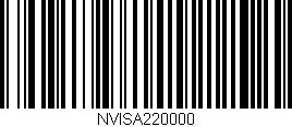 Código de barras (EAN, GTIN, SKU, ISBN): 'NVISA220000'