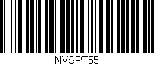 Código de barras (EAN, GTIN, SKU, ISBN): 'NVSPT55'