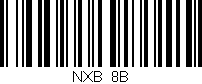 Código de barras (EAN, GTIN, SKU, ISBN): 'NXB/8B'