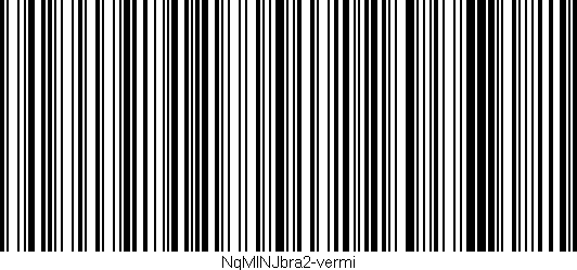 Código de barras (EAN, GTIN, SKU, ISBN): 'NgMINJbra2-vermi'