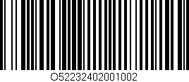 Código de barras (EAN, GTIN, SKU, ISBN): 'O52232402001002'