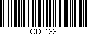 Código de barras (EAN, GTIN, SKU, ISBN): 'OD0133'