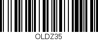 Código de barras (EAN, GTIN, SKU, ISBN): 'OLDZ35'