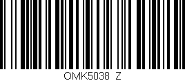 Código de barras (EAN, GTIN, SKU, ISBN): 'OMK5038/Z'