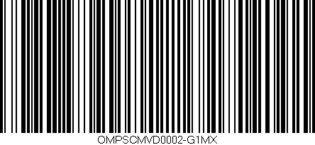 Código de barras (EAN, GTIN, SKU, ISBN): 'OMPSCMVD0002-G1MX'