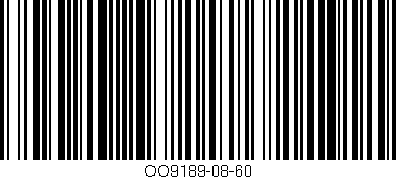 Código de barras (EAN, GTIN, SKU, ISBN): 'OO9189-08-60'