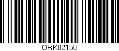 Código de barras (EAN, GTIN, SKU, ISBN): 'ORK02150'