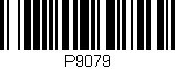 Código de barras (EAN, GTIN, SKU, ISBN): 'P9079'