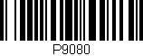 Código de barras (EAN, GTIN, SKU, ISBN): 'P9080'