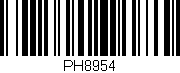 Código de barras (EAN, GTIN, SKU, ISBN): 'PH8954'