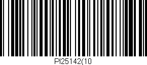 Código de barras (EAN, GTIN, SKU, ISBN): 'PI25142(10'