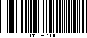 Código de barras (EAN, GTIN, SKU, ISBN): 'PIN-PAL1190'