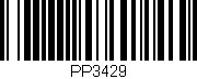 Código de barras (EAN, GTIN, SKU, ISBN): 'PP3429'