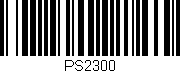 Código de barras (EAN, GTIN, SKU, ISBN): 'PS2300'