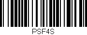 Código de barras (EAN, GTIN, SKU, ISBN): 'PSF4S'