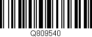 Código de barras (EAN, GTIN, SKU, ISBN): 'Q809540'