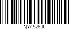 Código de barras (EAN, GTIN, SKU, ISBN): 'QYAS2500'