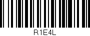 Código de barras (EAN, GTIN, SKU, ISBN): 'R1E4L'