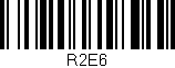 Código de barras (EAN, GTIN, SKU, ISBN): 'R2E6'