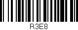 Código de barras (EAN, GTIN, SKU, ISBN): 'R3E8'