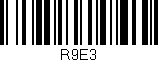 Código de barras (EAN, GTIN, SKU, ISBN): 'R9E3'