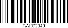 Código de barras (EAN, GTIN, SKU, ISBN): 'RAKC2049'
